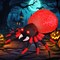 GOOSH 12 FT Width Halloween Inflatable Spider Outdoor Decoration with Magic Light